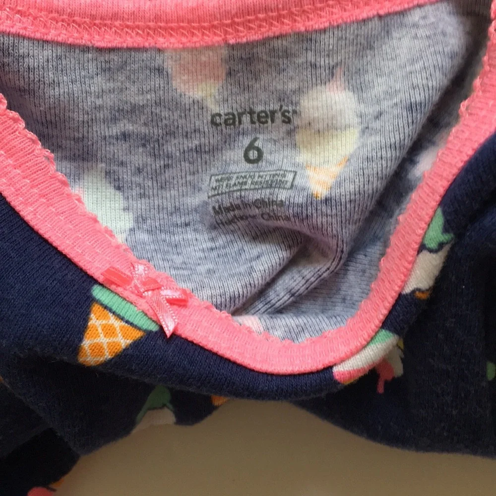 CARTERS ice cream sleep top 6